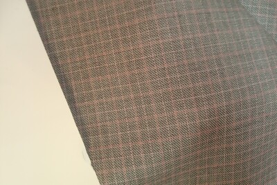 2.5 yds UK Wool Fabric Luxury Super 120s Suiting 9 oz Slate Plaid Check 90'' BTP