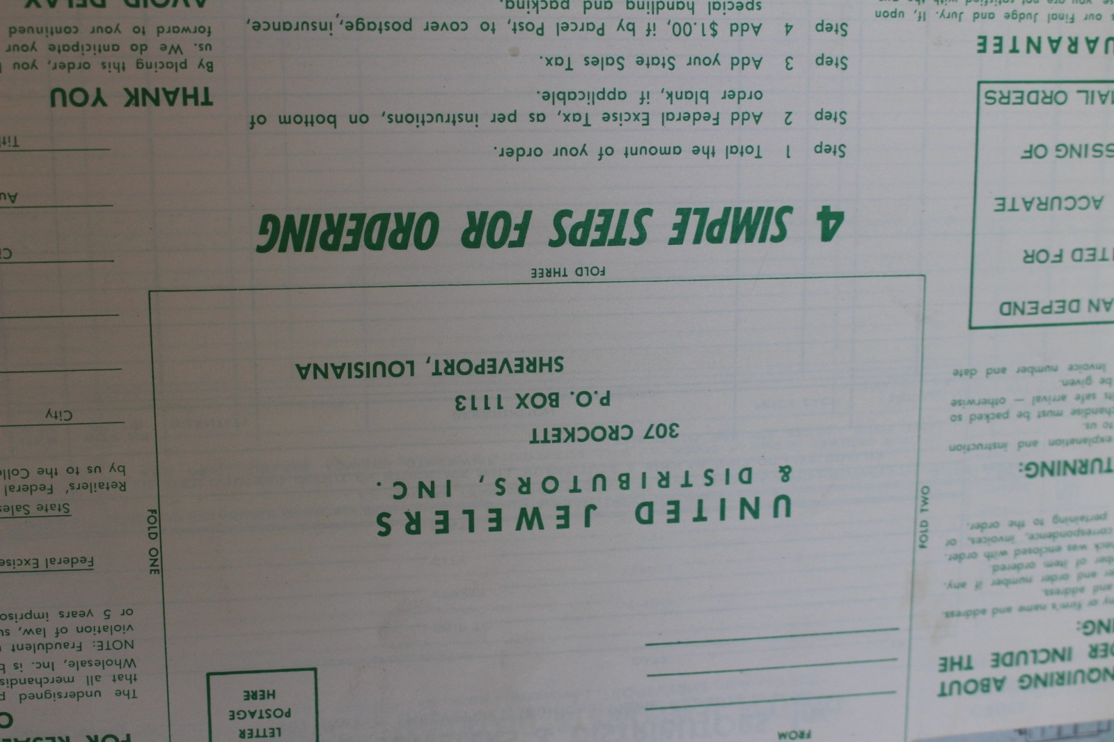 United Jewelers and Distributors, Inc  Catalog , Shreveport, LA ,1964