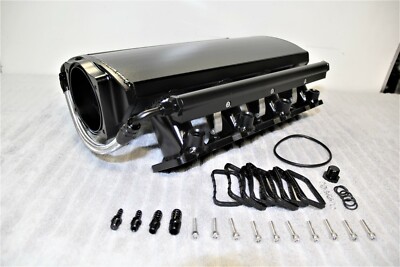 102MM T6061 ALUMINUM LOW PROFILE LS3 L92 L99 LSA INTAKE MANIFOLD 6.2L BLACK