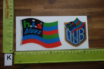 Alter Aufkleber Mode Kleidung Sportswear Fashion H.I.S. Henry I. Siegel Jeans KD