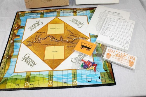 Crossing The Plains Mormon Trail Pioneer Trek Board Game 1984 LDS Ancestors