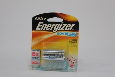 Energizer AAA2 advanced lithium battery More Power lasts up to 6x longer