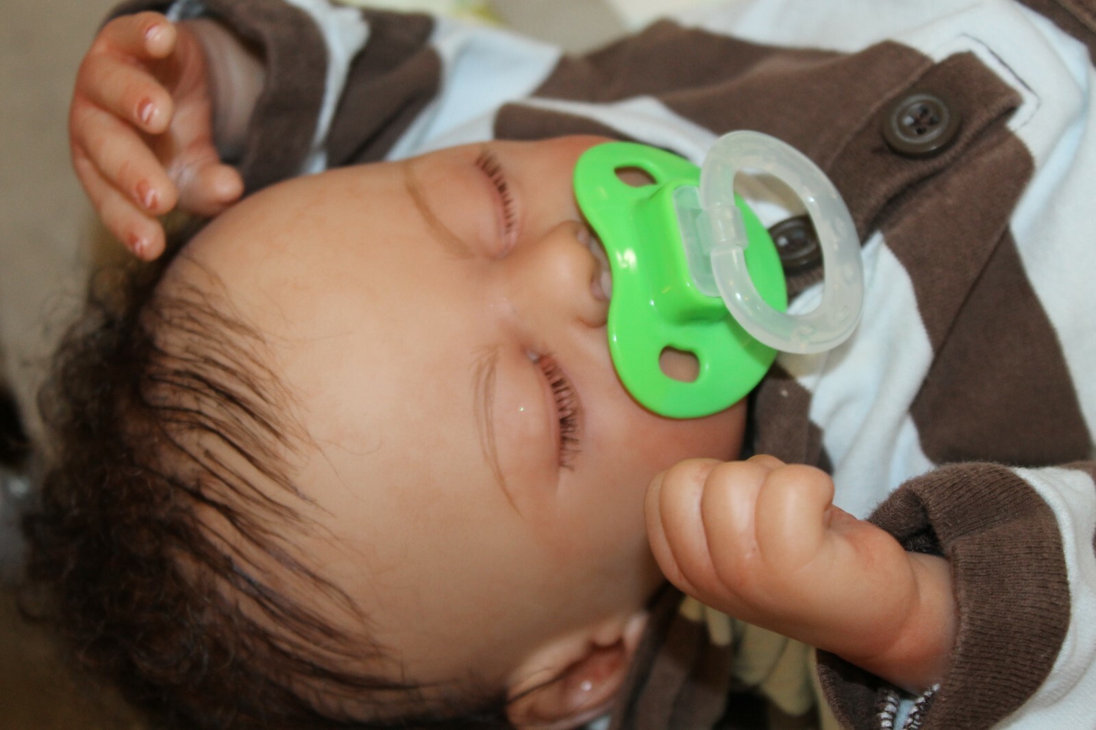 Reborn baby doll sweet lifelike newborn baby boy Owen with 3d skin OOAK