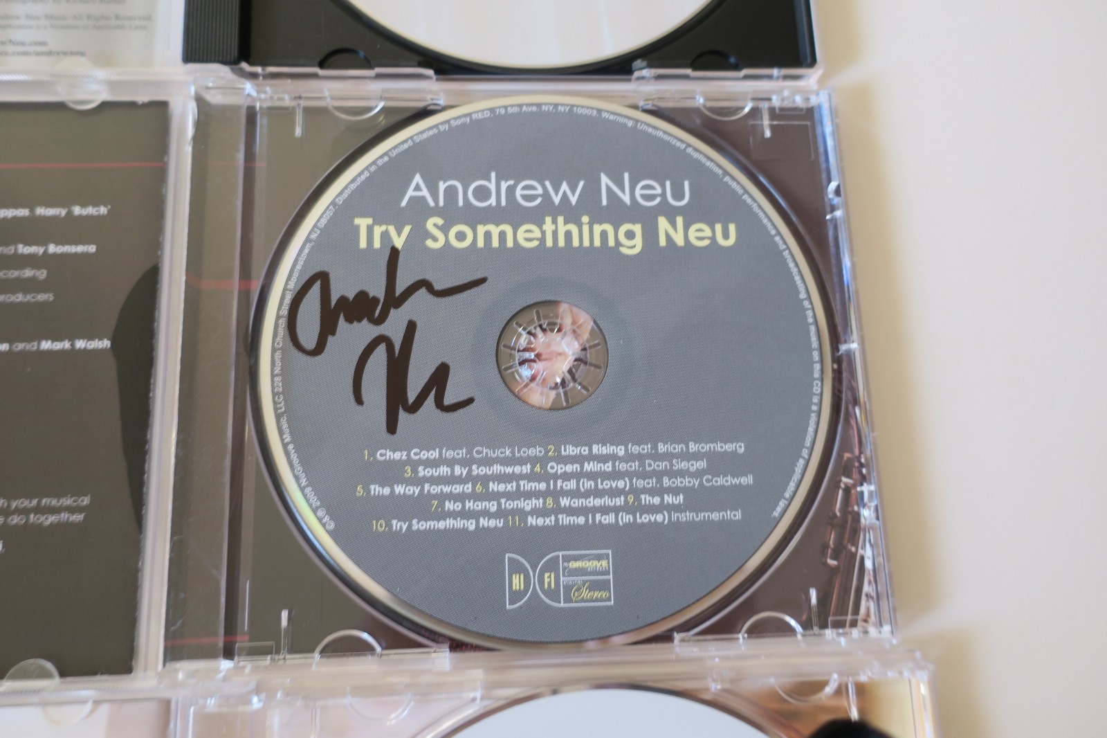 Three Andrew Neu  Autograph CD  Plus Great Jazz Music