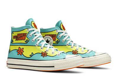 Pre-owned Converse Scooby-doo X Chuck 70 High 'the Mystery Machine' 169072c In Pool Blue/sulfur Spring/egret