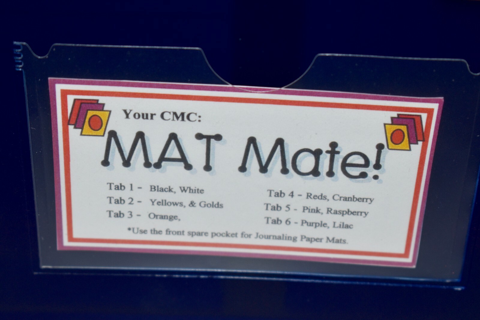 CREATIVE MEMORIES Scrapbook MAT MATE ORGANIZERS Journaling Paper LOT All Colors