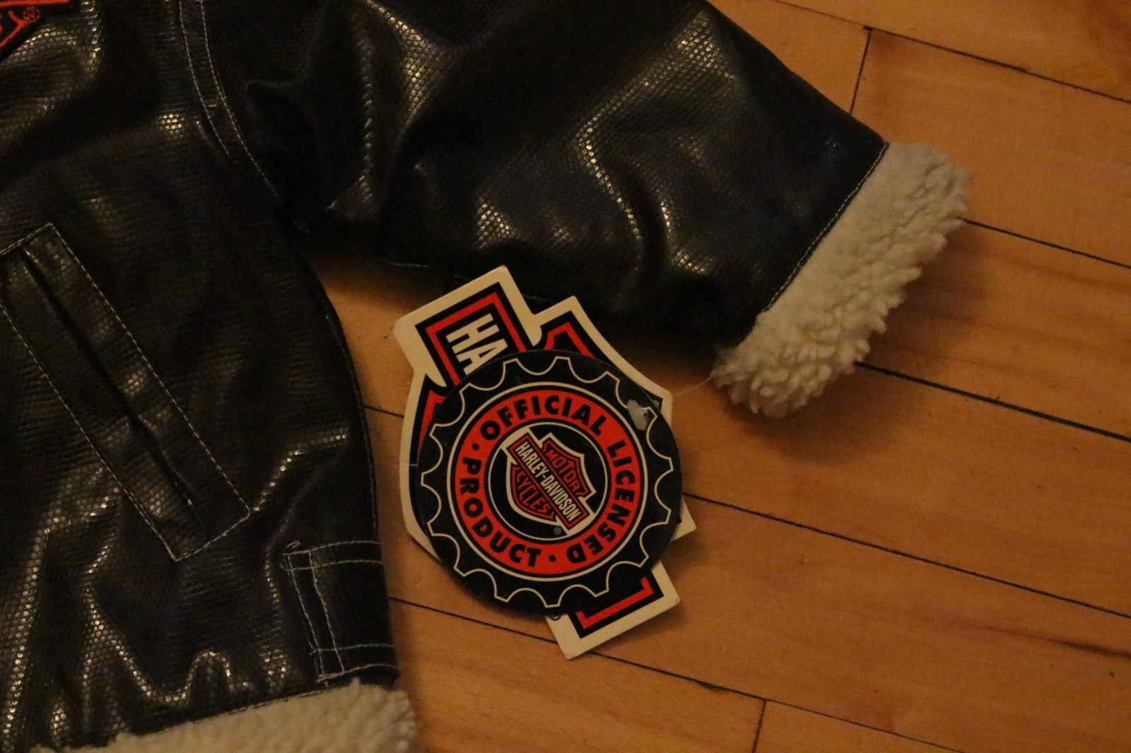 NWT HARLEY DAVIDSON kids sz 4T zip Embroidered Biker Jacket Bomber motorcycle