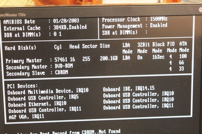 Vintage Blue Light Gaming PC AMD Athlon 1800+ 200gb 768mb Windows XP Desktop