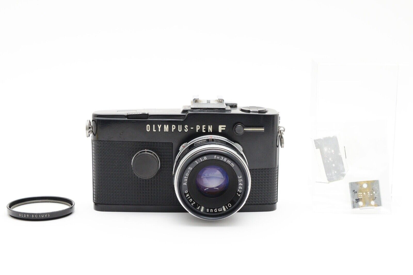 CLA'd NEAR MINT 】 Olympus Pen FT BLACK Film Camera 38mm f CLA'd NEAR MINT 】 Olympus Pen FT BLACK Film Camera 38mm f