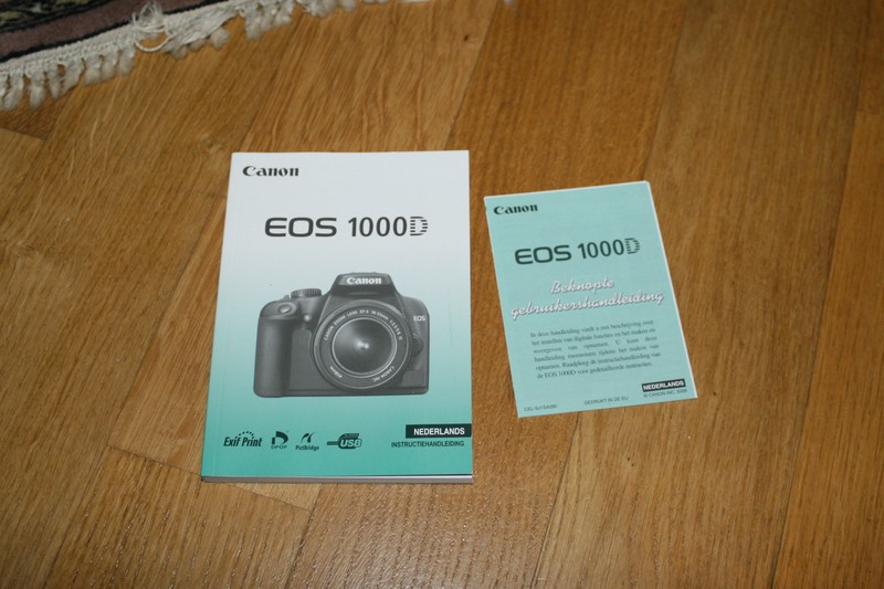 Canon Eos 1000d Mode D'Emploi NÃ©Erlandais Instructie Handleiding Nederlands