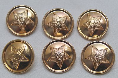 Russian Soviet USSR Hammer n Sickle Copper colored Button 7/8" lot of 6 B1985