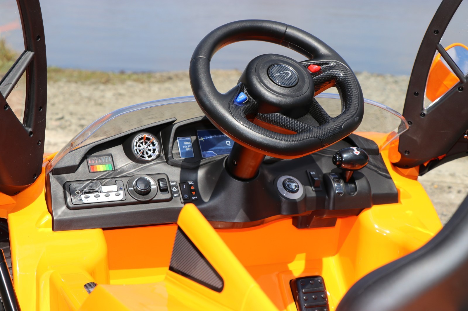 Mclaren P1 Orange 12v-Dual Motor Electric Power Ride On Car with Remote Control