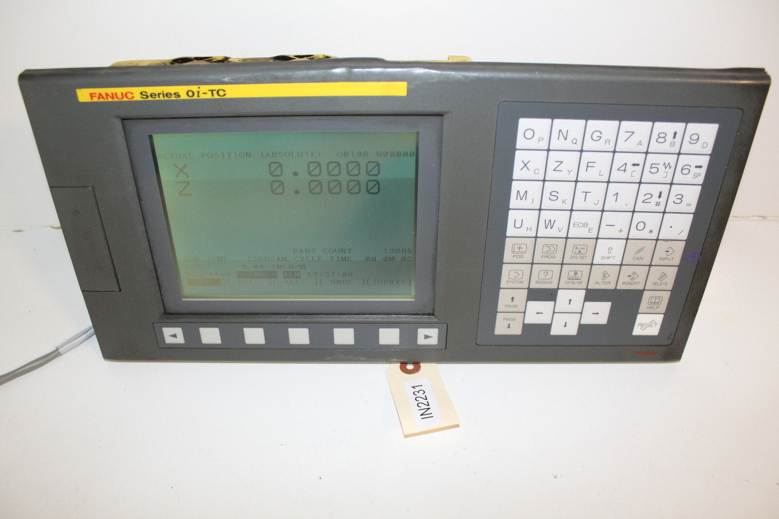 Fanuc Control Series 0i-TC A02B-0309-B520 IN2231 H1A | eBay Fanuc Control Series 0i-TC A02B-0309-B520 IN2231 H1A | eBay