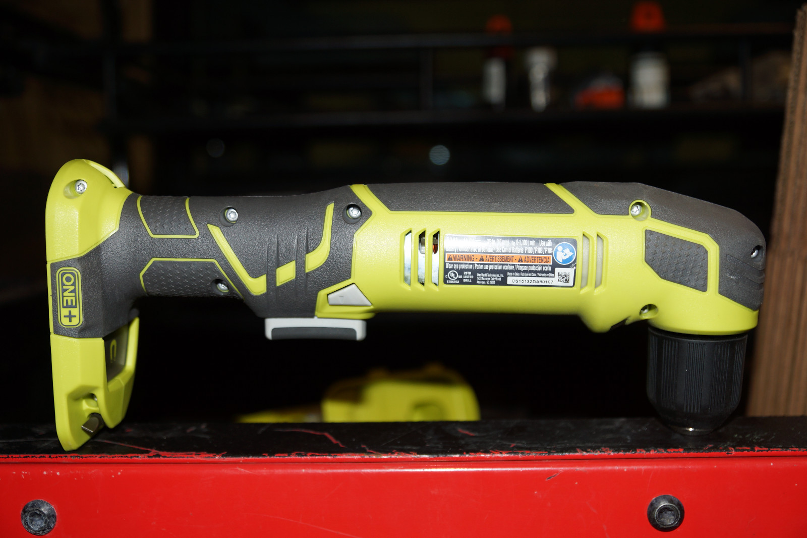 Ryobi P241 18V 18-Volt ONE+ 3/8 in. Right Angle Drill (Tool Only)