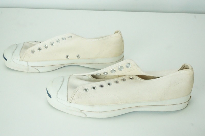 Converse Jack Purcell VINTAGE Made in USA White Canvas