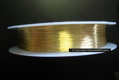 32ga Gold plated copper round wire .2mm .008 create wire wrapped jewelry PW029