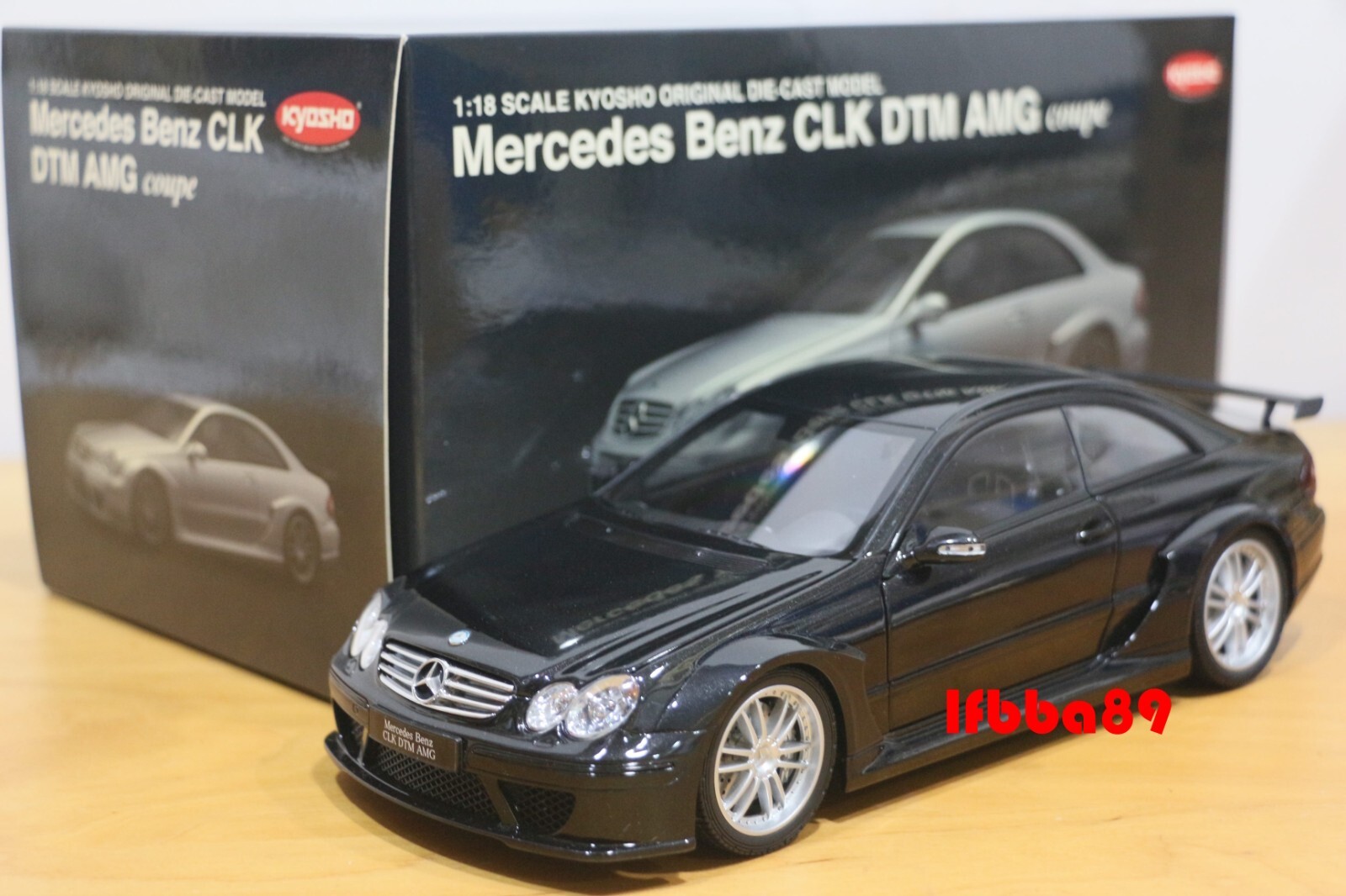 ミニカー Kyosho 1/18 Mercedes Benz CLK AMG DTM Kyosho 1/18 Scale Mercedes Benz CLK DTM AMG coupe Black