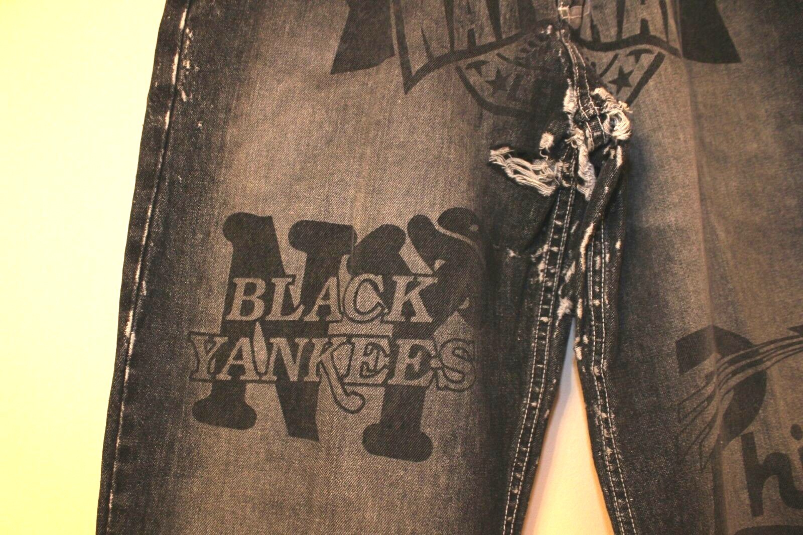 Negro Leagues Baseball Museum Jeans Denim Pants Patches Size 34