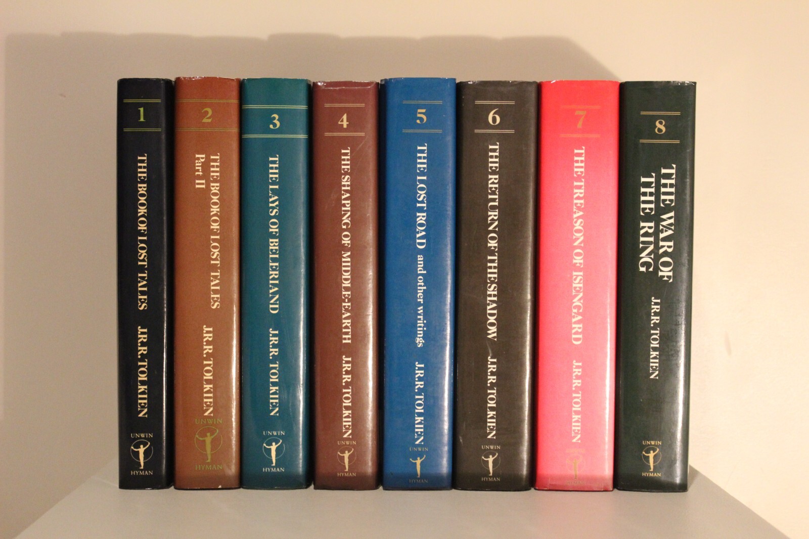 The History of Middle Earth by J.R.R Tolkien First Edition Books 1-8 The History of Middle Earth by J.R.R Tolkien First Edition Books 1-8