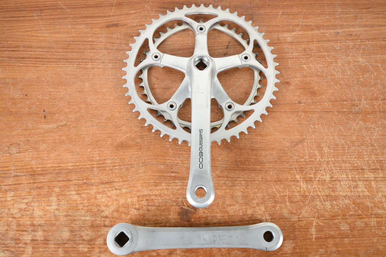 1984-87年製 シマノ600 EX FC6207 クランク 170mm SHIMANO 「シマノ」 600 FC-6207 50-42T 170mm クランク / 京都