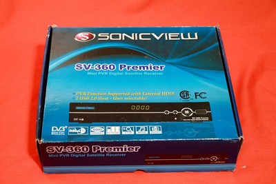 Sonicview 360 Premier Mini PVR FTA TV Receiver In Box