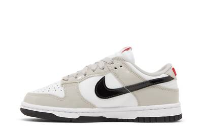 Pre-owned Nike Wmns Dunk Low 'light Iron Ore Black' Dq7576-001 In Light Iron Ore/black/white/university Red
