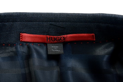 Pre-owned Hugo Boss "c-jefferd/c-stedson" Men's 100% Wool Two Button Suit Us 40r It 50r In Blue