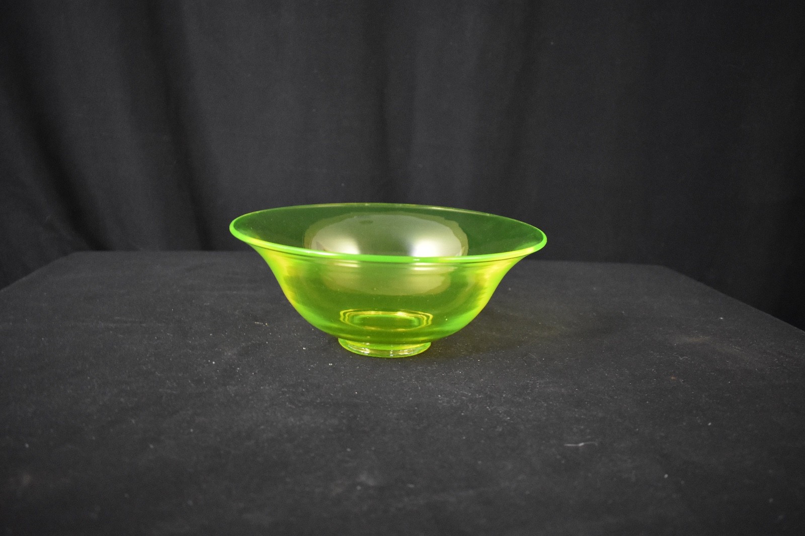 Vintage Vaseline Glass Bowl