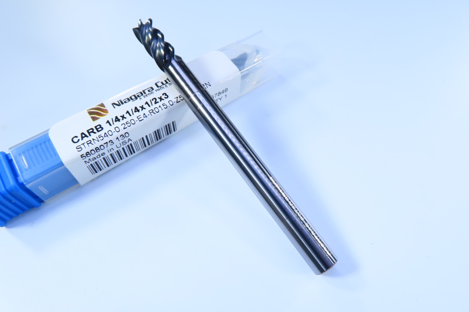 LOT ( 5 PCS ) NEW 1/4" NIAGARA STRN540-0.250 SOLID CARBIDE LATHE CNC END MILLS