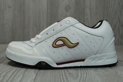 New Rare Vintage Adio KEnny Anderson White Maroon Leather Shoes Mens Size 7.5