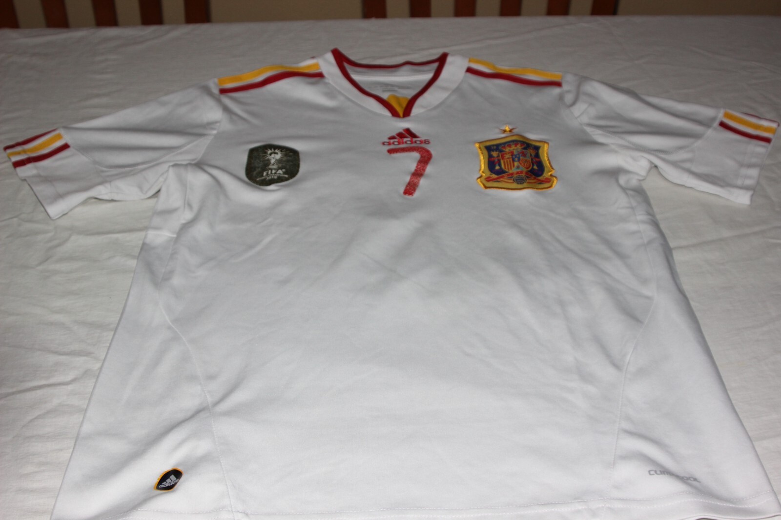 Spain National Team Jersey Adidas Size M With Number 7 David