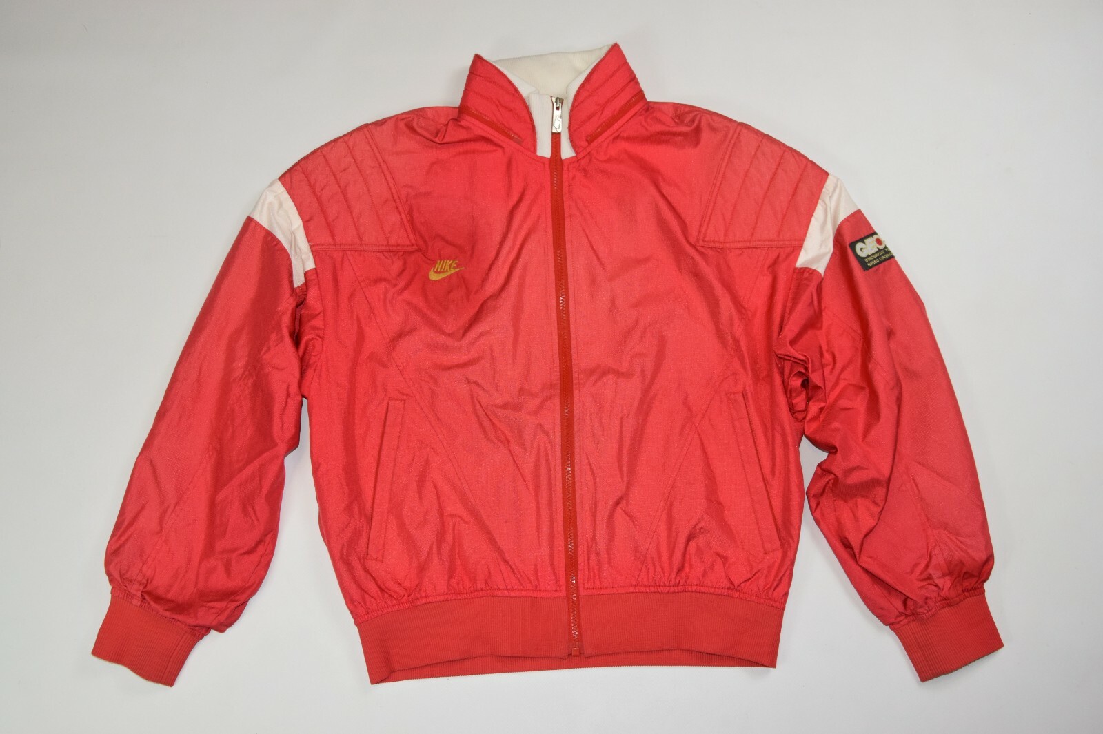 nike geotech windbreaker jacket vintage red size M medium