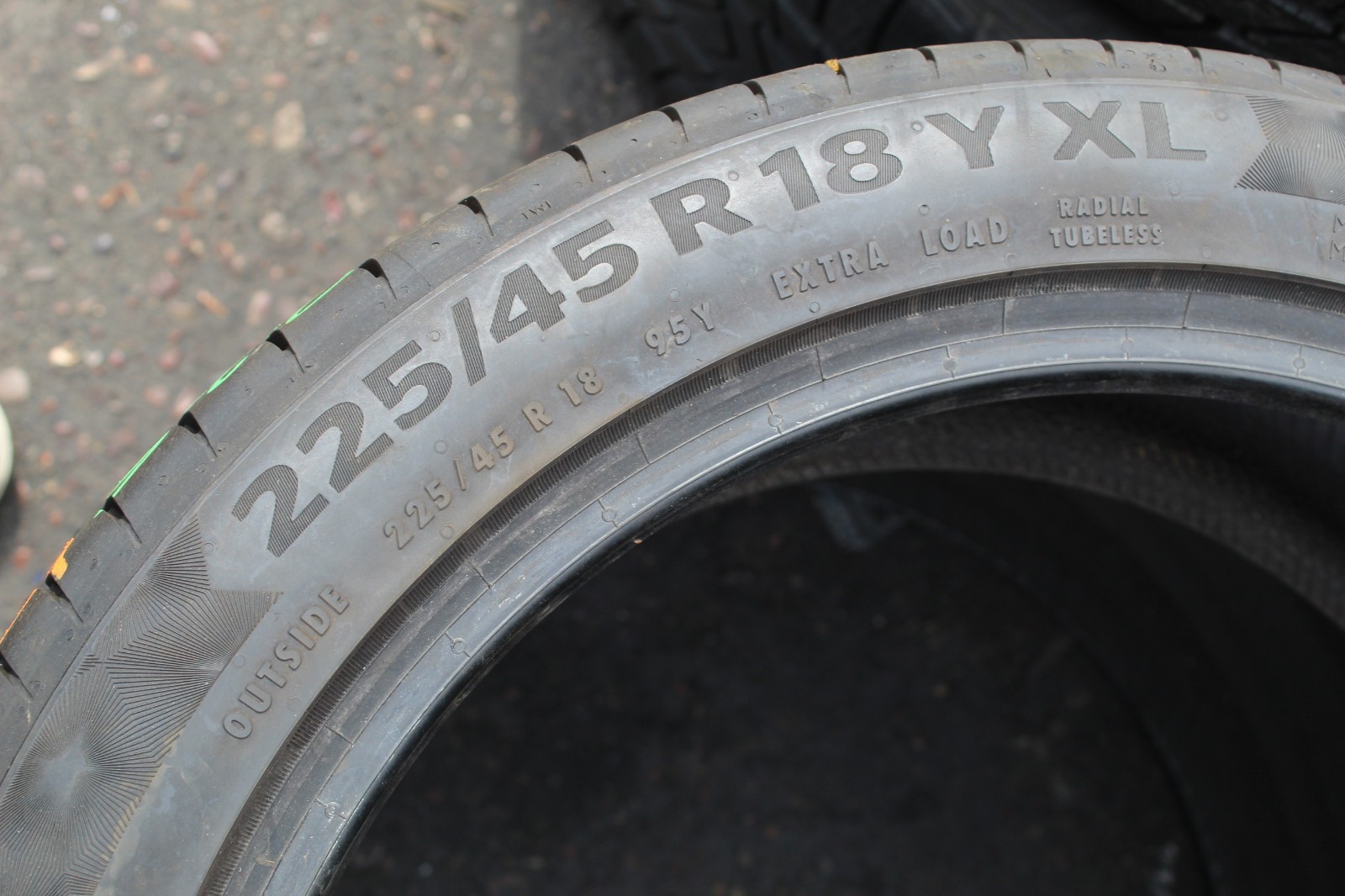 New 225 45 18 Continental, PC 6, XL, MO, 95Y, x1 Single Tyre (F1_tyres) L3708