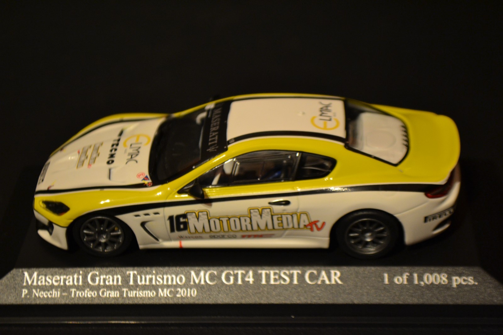 ミニカー MINICHAMPS Maserati MC GT4 TEST CAR Maserati Gran Turismo MC GT4 Test Car #16 2010 Minichamps
