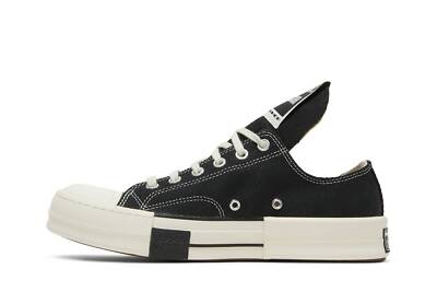Pre-owned Converse Rick Owens X Drkshdw Drkstar Chuck 70 Low 'black' 172347c In Black/egret