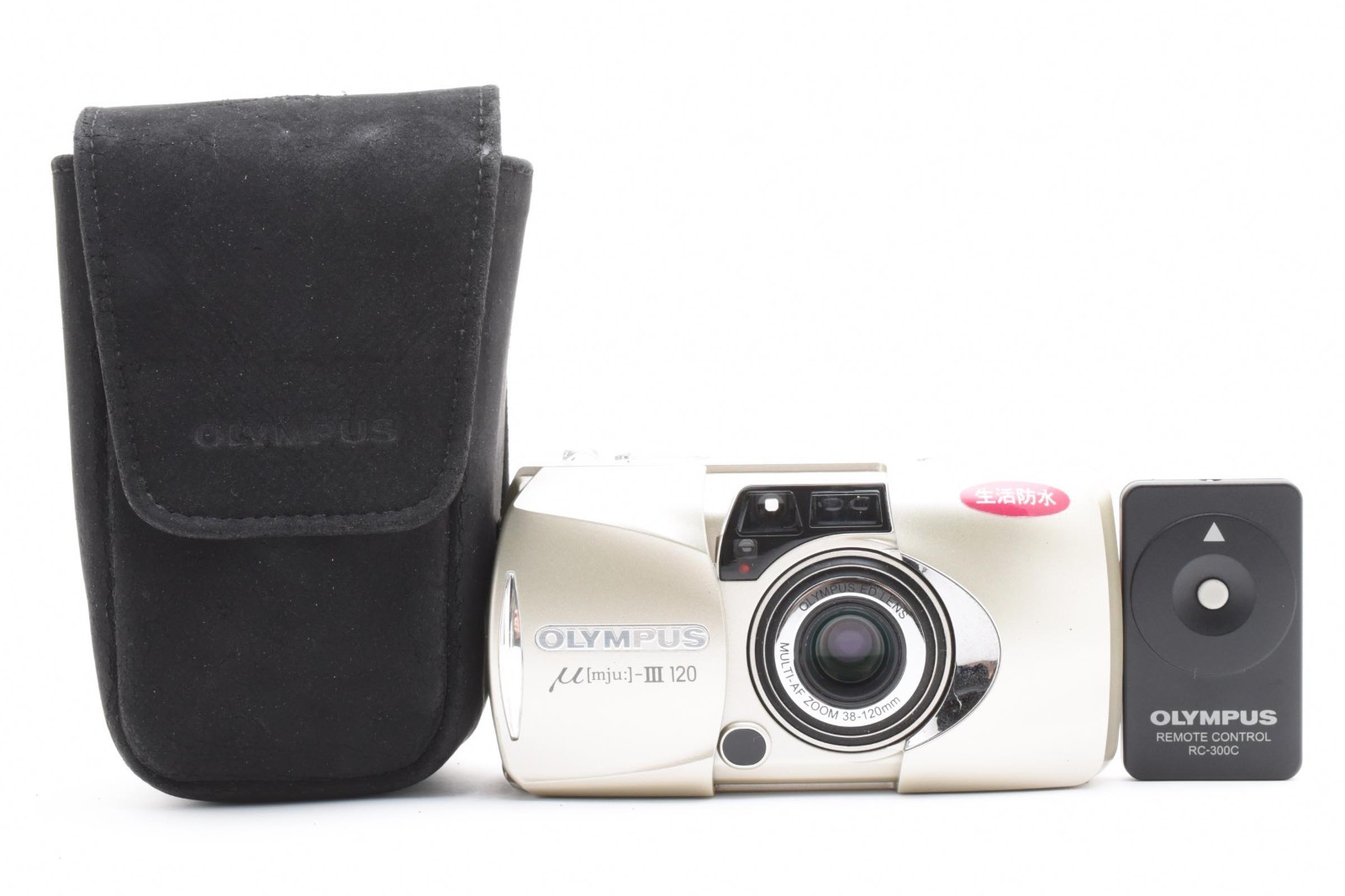 MINT w Case] Olympus Mju μ III 120 Point & Shoot Film Camera