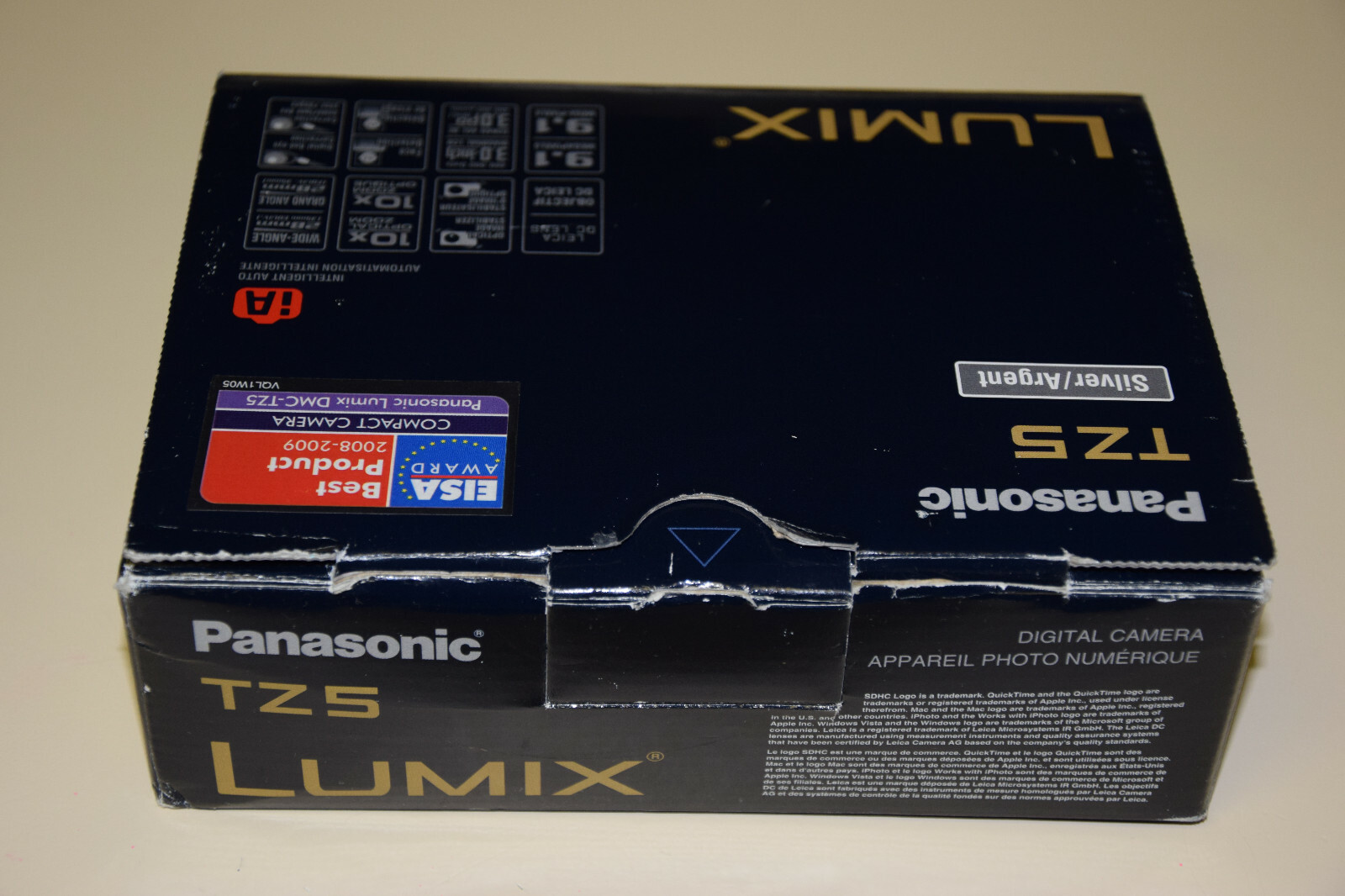 動作品 Panasonic LUMIX DMC-TZ5 ブラック Panasonic Lumix DMC-TZ5 (Black) 9-megapixel digital camera