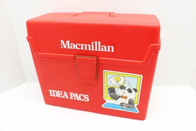 vintage Macmillan Idea Pacs kids early learning divider carry case