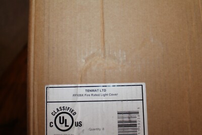 TENMAT, FF109X 2 HOUR FIRE RATED RECESSED LIGHT COVER. 8 X17 