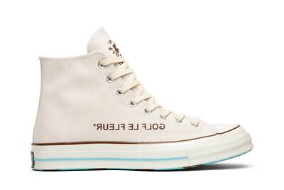 Pre-owned Converse Golf Le Fleur X Chuck 70 Hi 'parchment Canvas' 163170c In Parchment/egrey/black