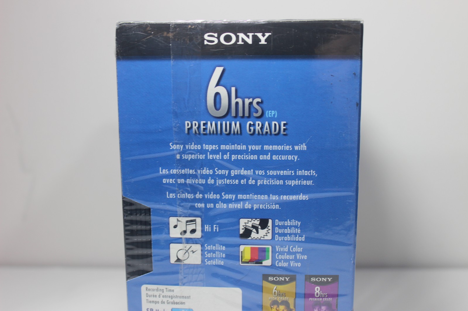 SONY T 120VL 5 Pack  Blank VHS Tapes Video Cassettes New Premium Grade 6 hr