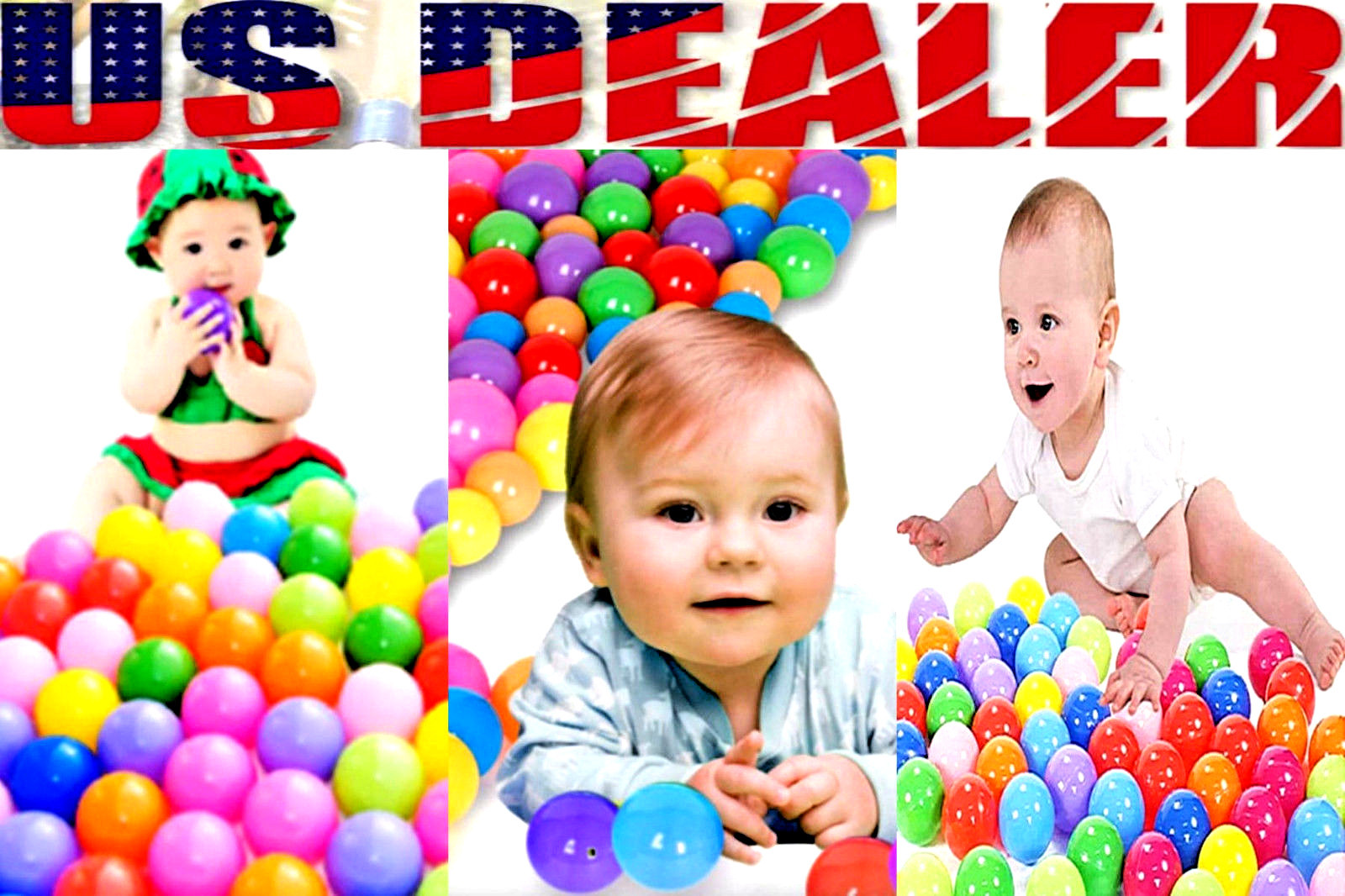 NICE! 244 Colorful Baby-Safe Kid Plastic Pool Playpen Bounce Pit Balls Fun Toys!