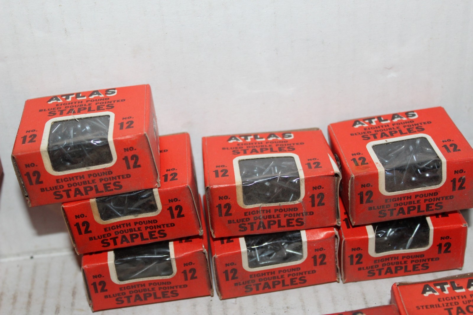 Atlas Vintage Nails Tacks Staples Mixed Lot Henderson KY Fairhaven MA