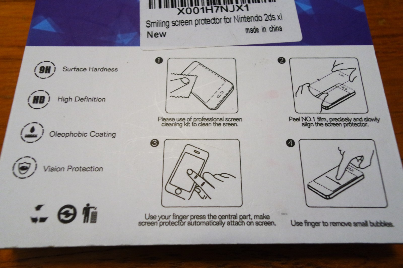 Nintendo 2DS XL 9H Tempered Glass Screen Protector, Set of Two