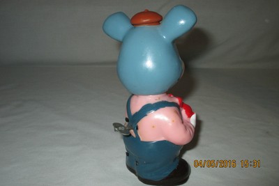 MIB 1960's HIPPITY HOPPERS BUNNY WIND-UP RABBIT TOY JAPAN