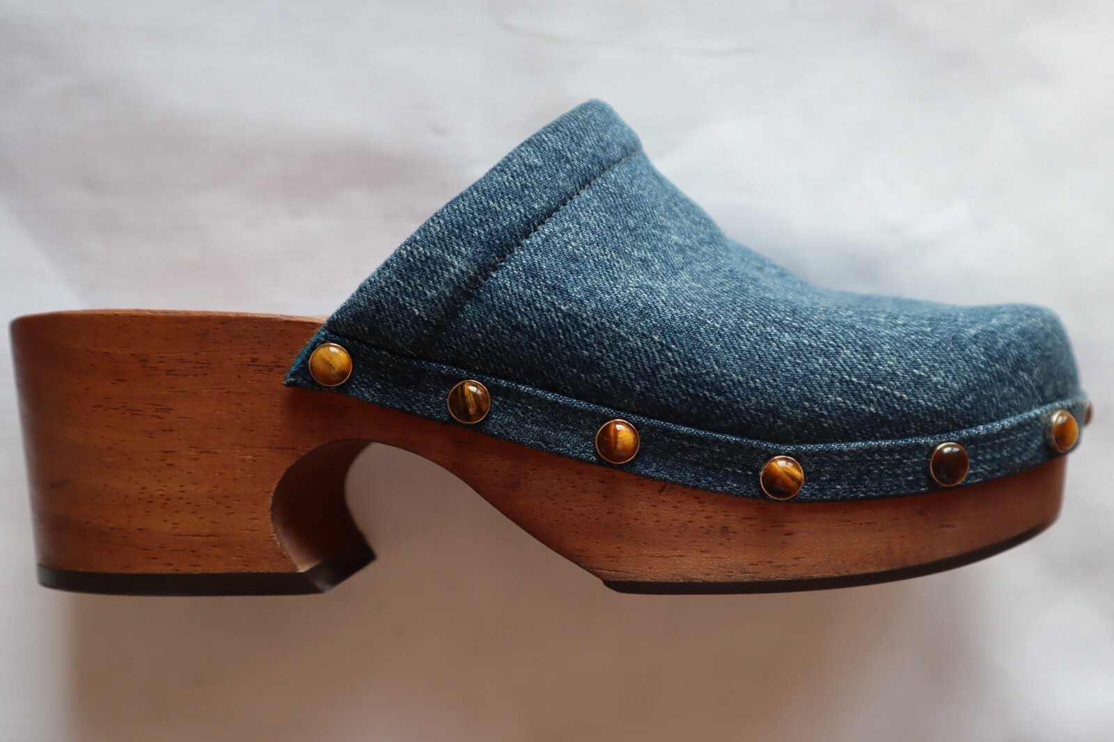 直営店‐Chloe‐ SALE! DENIM ミュール Marcie denim clogs in blue - Chloe | Mytheresa