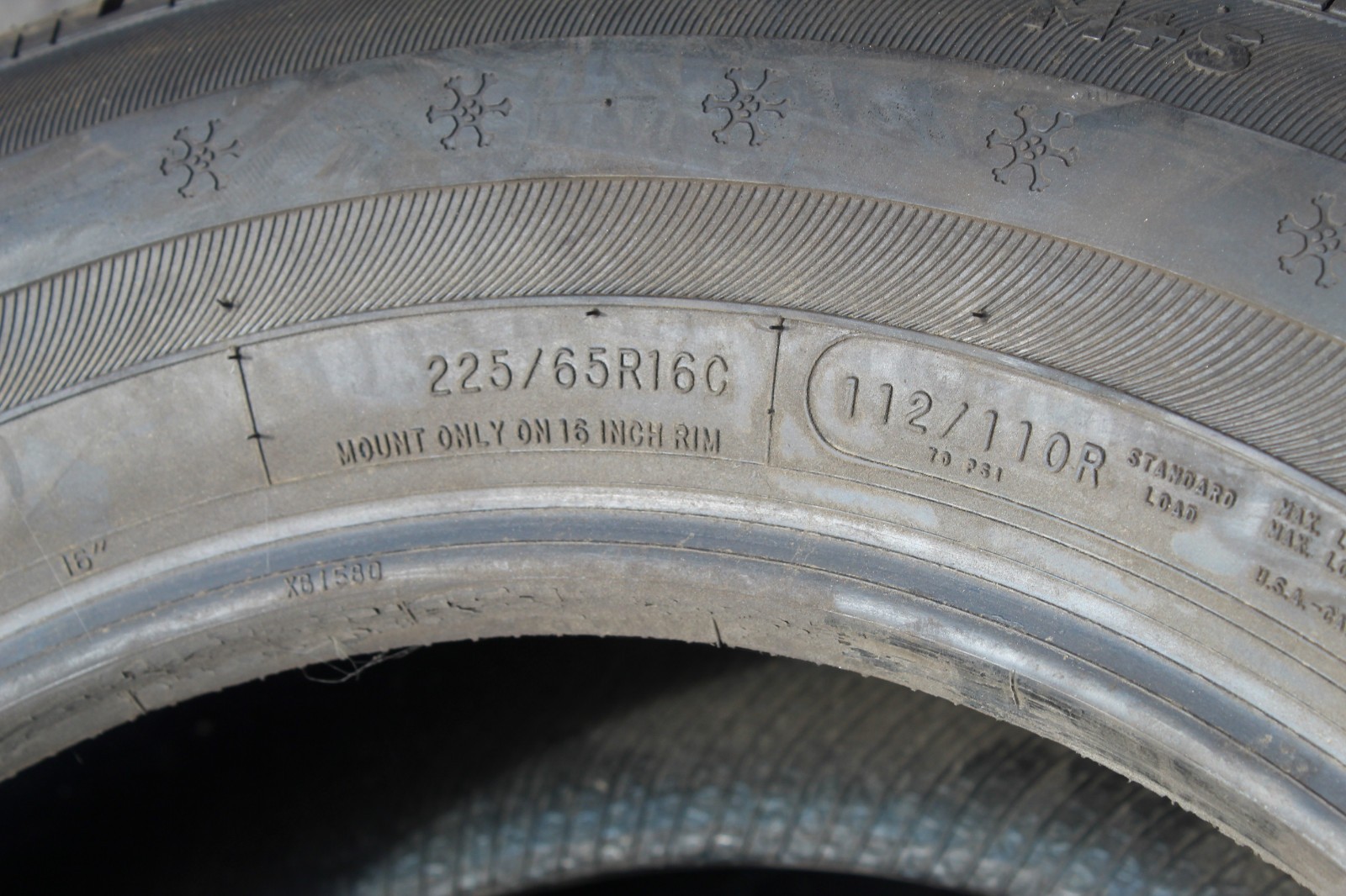 New 225 65 16C Cooper, Winter, M+S, 112/110R, x1 Single Tyre (F1_tyres) YD110