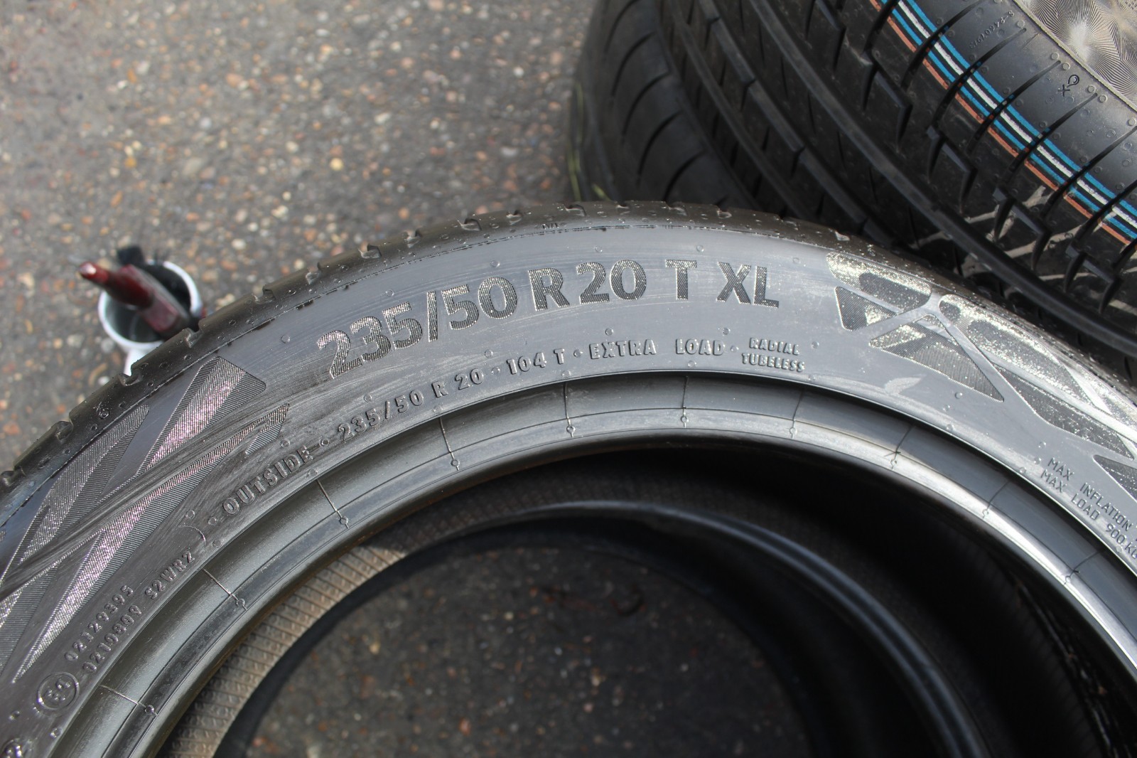 New 235 50 20 Continental, EC 6 Q, EV, XL, 104T, x1 Single Tyre (F1_tyres) L3919