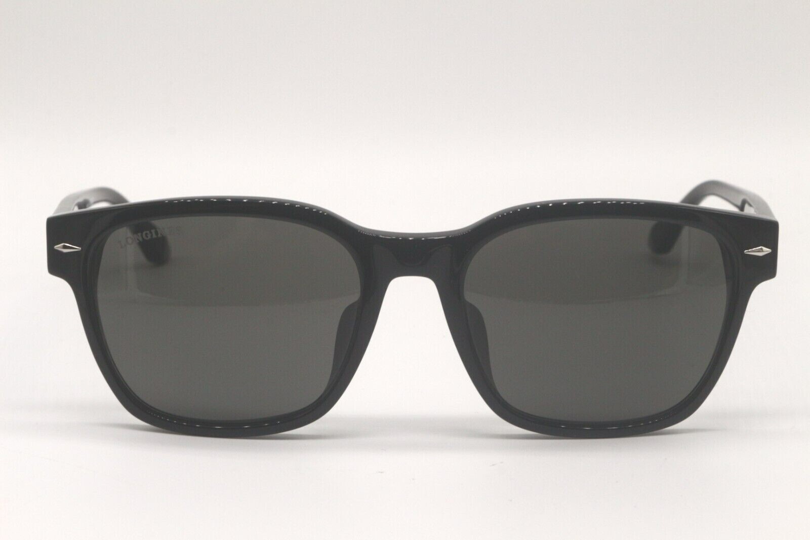 Pre-owned Longines Lg 0015-h 01a Black With Zeiss Grey Lens Authentic Sunglasses 56-19 In Gray