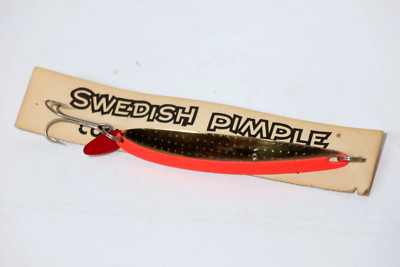 Rare Vintage Swedish Pimple Gold Coho Laker Taker 4'' Tough Find!! Bay De Noc